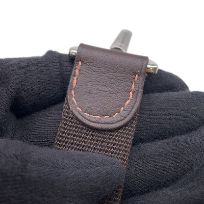Hermes Shoulder Strap Garden Party TPM Brown Silver Canvas — view 5