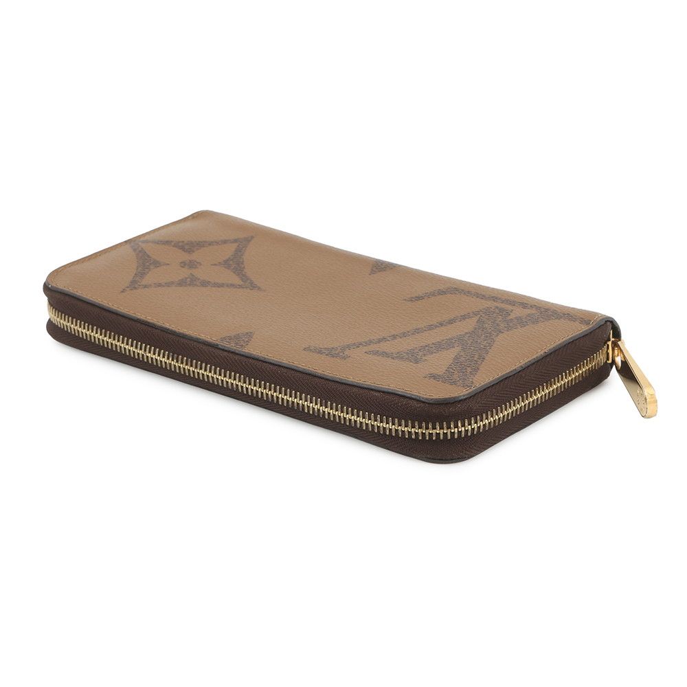 Louis Vuitton Wallet Zippy Monogram Giant Reverse Zip Around Black — view 2
