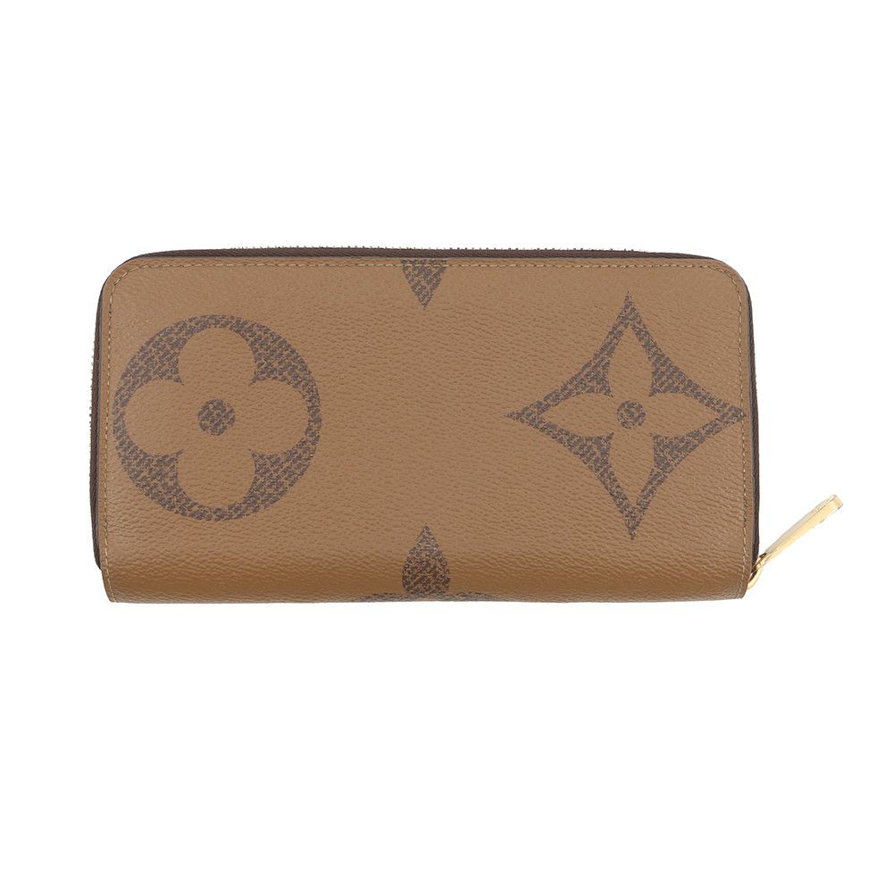 Louis Vuitton Wallet Zippy Monogram Giant Reverse Zip Around Black — view 3
