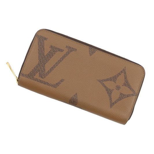 Louis Vuitton Wallet Zippy Monogram Giant Reverse Zip Around Black