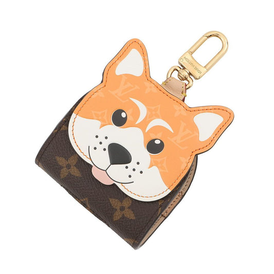 Louis Vuitton Bag Charm Monogram Dog Bag Holder Shiba Key Bag Motif