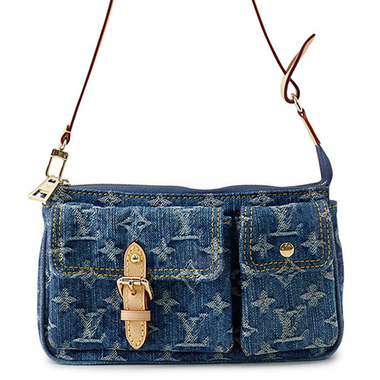 Louis Vuitton Handbag Monogram Denim Pochette Accessoire Cargo Pouch
