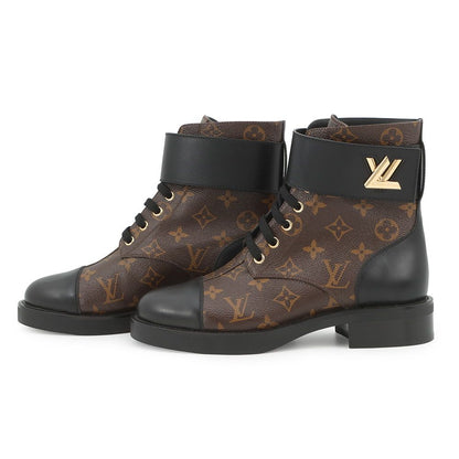 Louis Vuitton Boots Patent Monogram Wonderland Line Ankle 38 Shoes — view 2