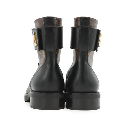 Louis Vuitton Boots Patent Monogram Wonderland Line Ankle 38 Shoes — view 3