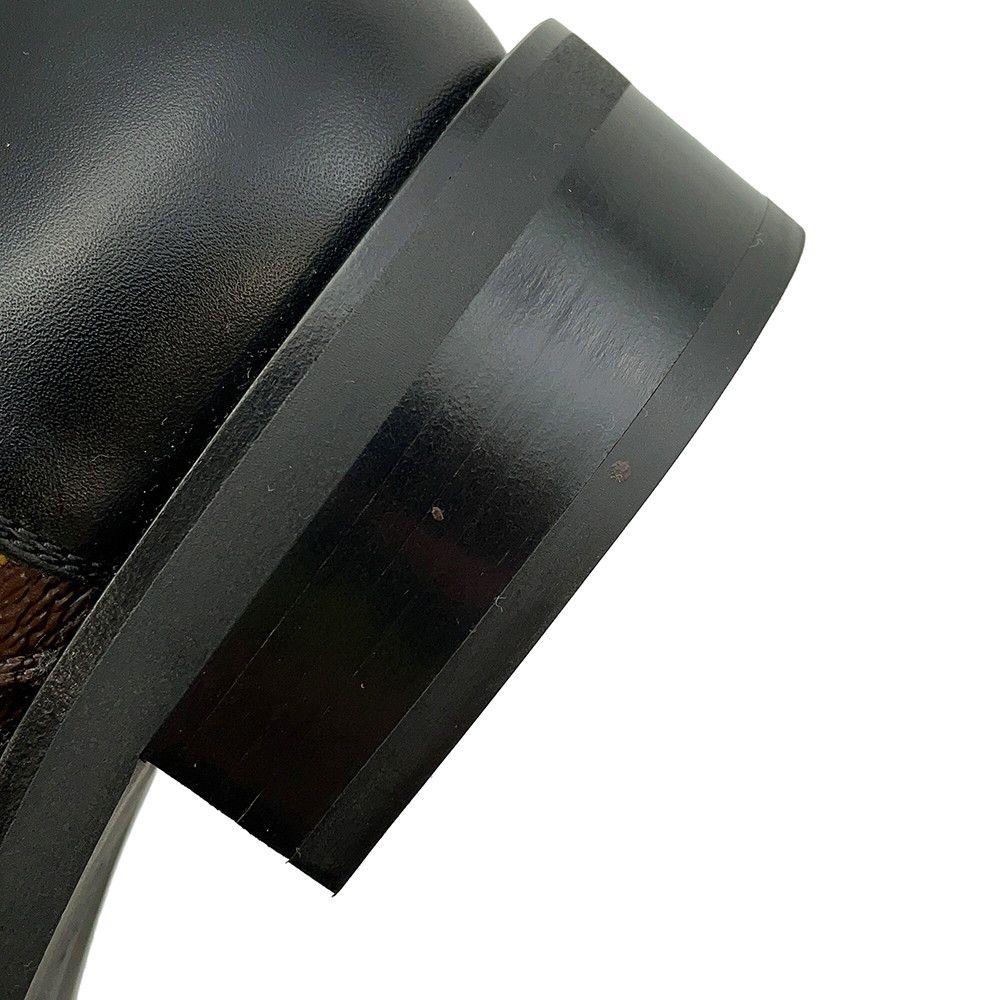 Louis Vuitton Boots Patent Monogram Wonderland Line Ankle 38 Shoes — view 9