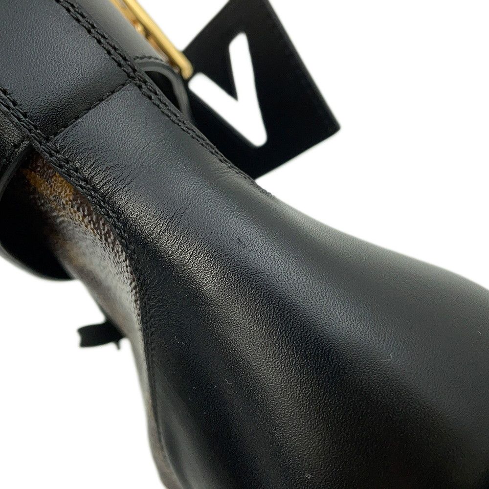 Louis Vuitton Boots Patent Monogram Wonderland Line Ankle 38 Shoes — view 5