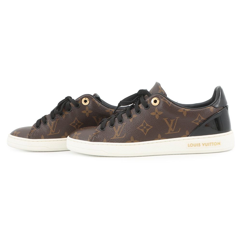 Louis Vuitton Sneakers Patent Monogram Front Lo Line 37 Shoes — view 2