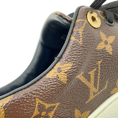 Louis Vuitton Sneakers Patent Monogram Front Lo Line 37 Shoes — view 7