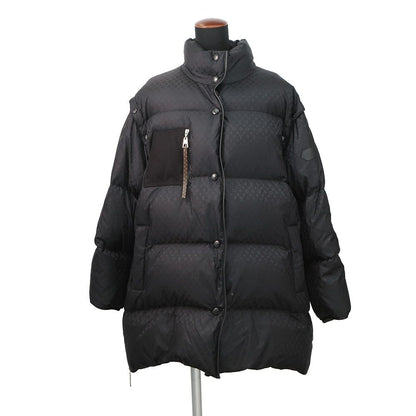 Louis Vuitton Down Jacket Monogram Nylon 100% 40 Vest 2-Way Black