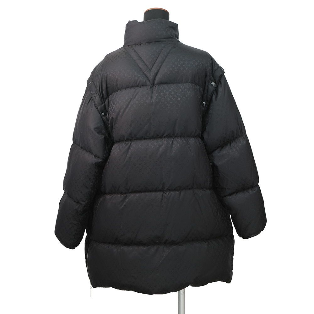 Louis Vuitton Down Jacket Monogram Nylon 100% 40 Vest 2-Way Black — view 2
