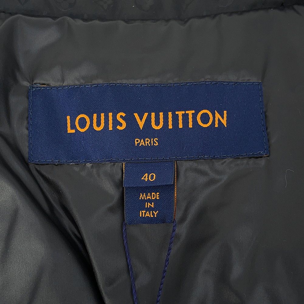 Louis Vuitton Down Jacket Monogram Nylon 100% 40 Vest 2-Way Black — view 8