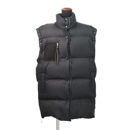 Louis Vuitton Down Jacket Monogram Nylon 100% 40 Vest 2-Way Black — view 4