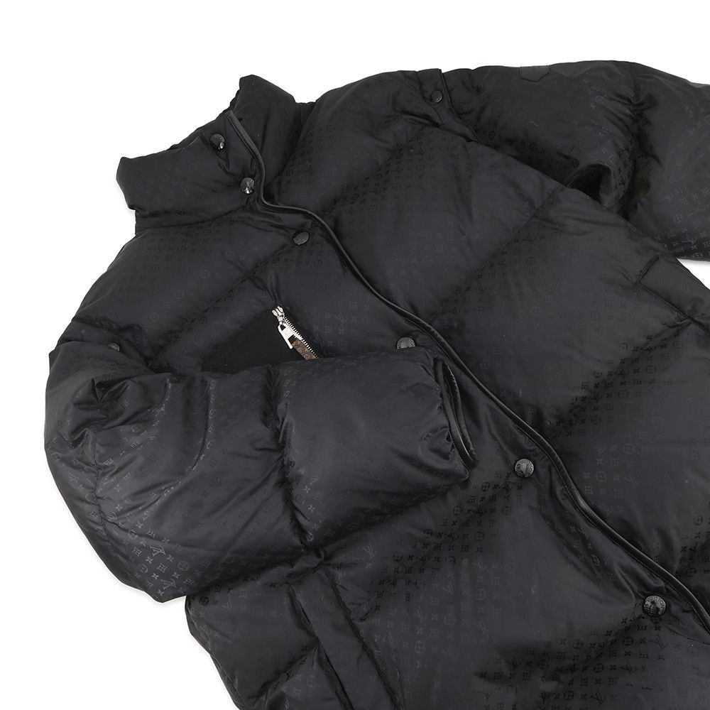 Louis Vuitton Down Jacket Monogram Nylon 100% 40 Vest 2-Way Black — view 3
