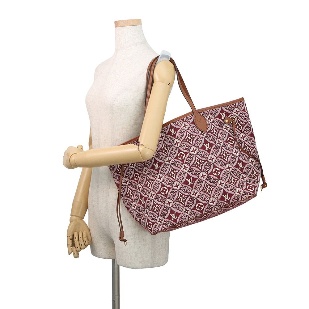 Louis Vuitton Tote Monogram Jacquard Neverfull MM Shoulder — view 4