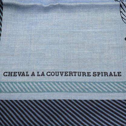 Hermes Scarf Carre 100 Horsewear Spiral Cheval a la Couverture Cashmere Silk — view 2