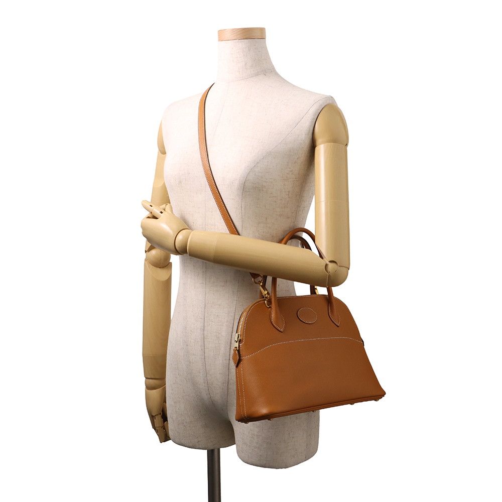 Hermes Bolide 27 Toffee Gold Epsom 2-Way Shoulder — view 5