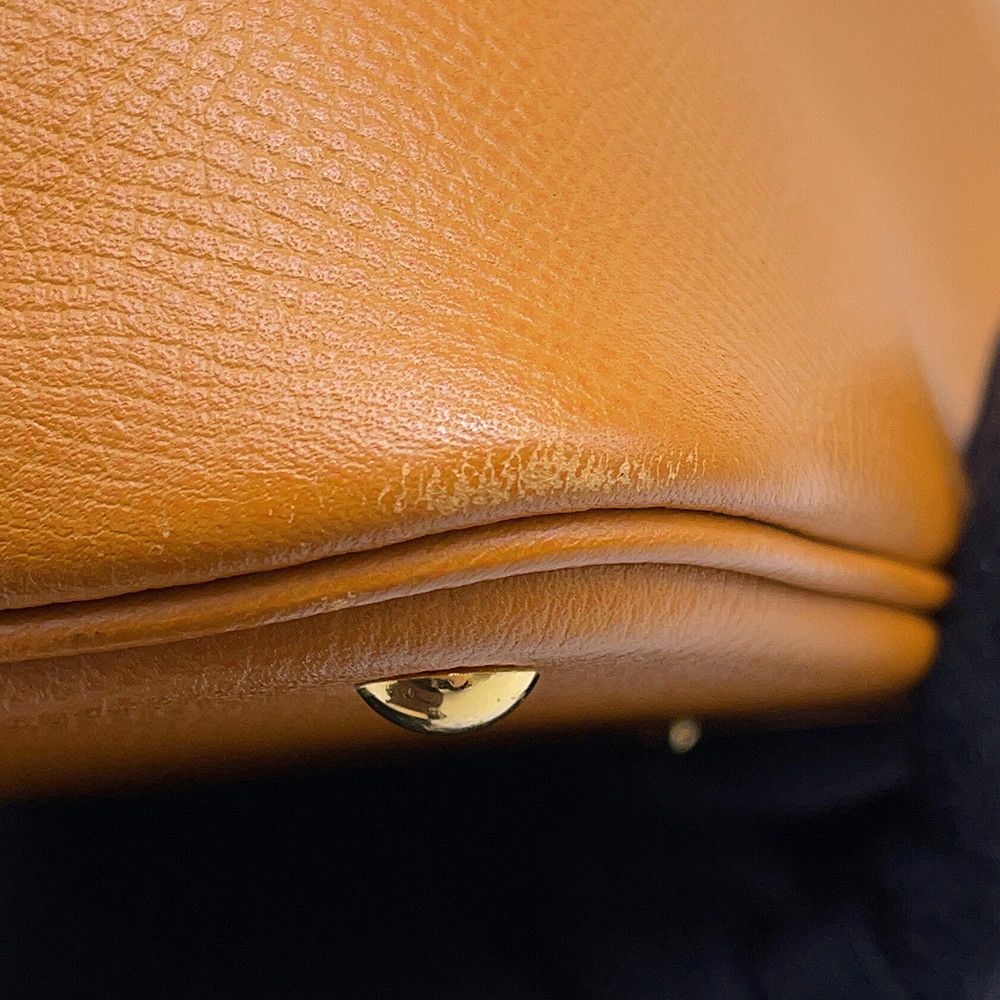 Hermes Bolide 27 Toffee Gold Epsom 2-Way Shoulder — view 8