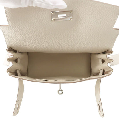 Hermes Kelly Messenger PM Cles Silver Togo — view 5