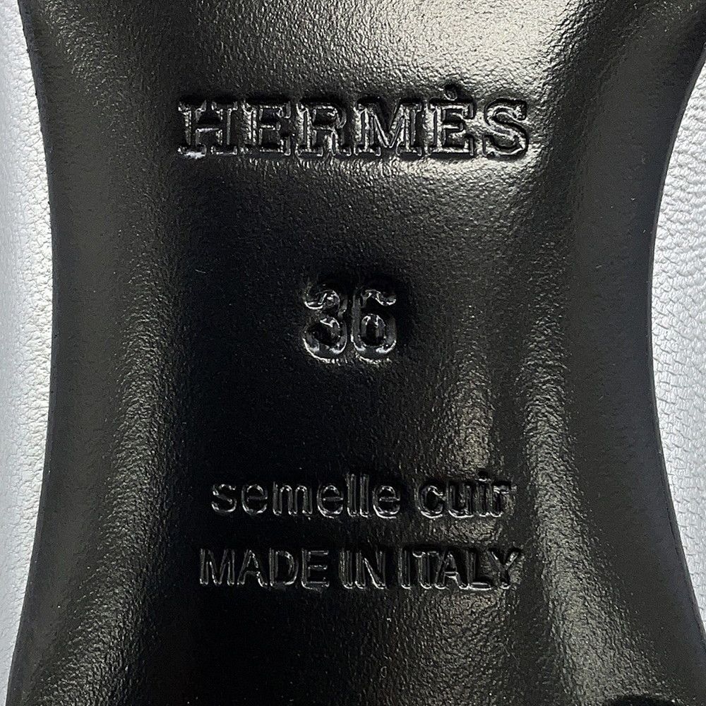 Hermes Moccasins Royale Chevre Metalize 36 Shoes — view 6