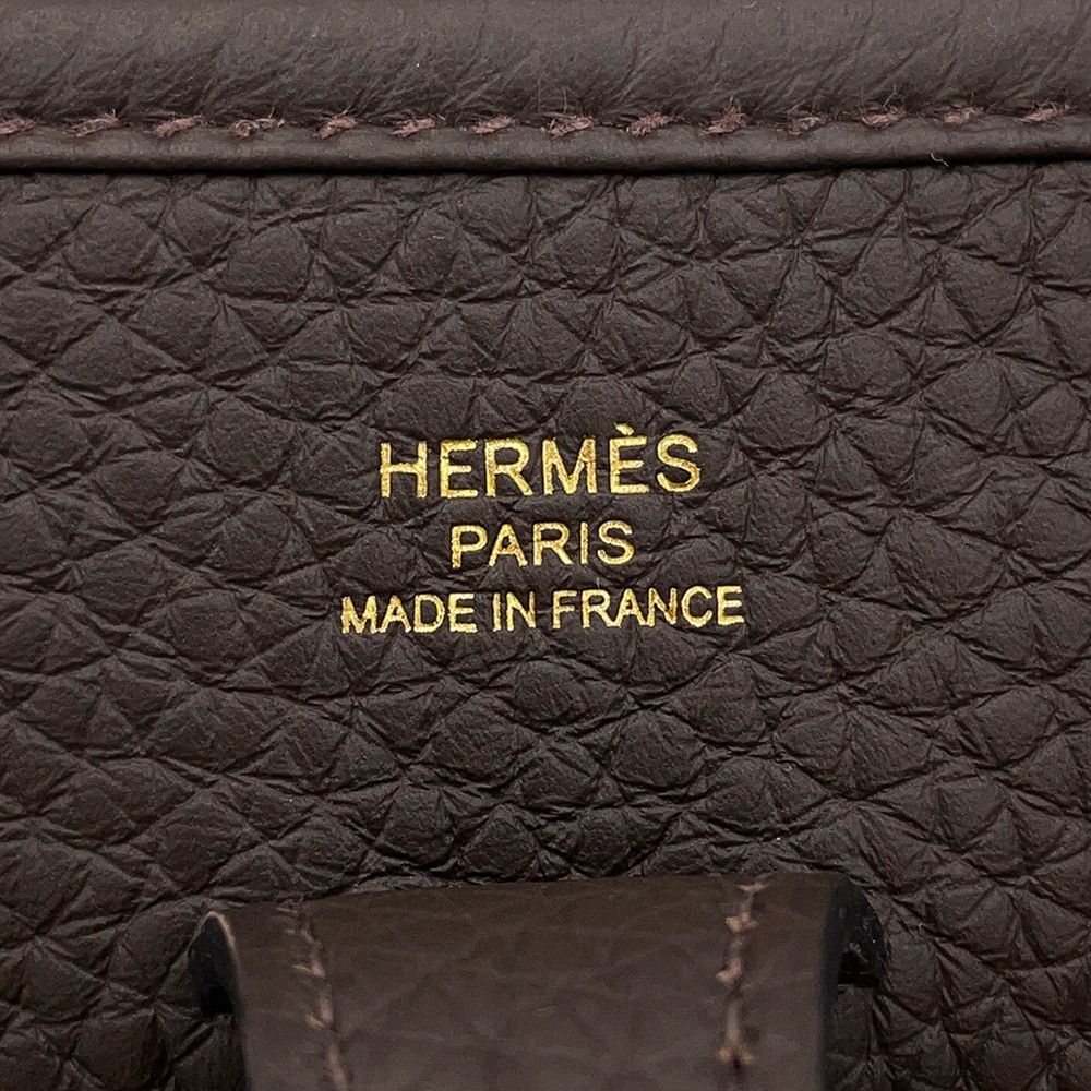 Hermes Shoulder Bag Evelyne 3 23 Gold Taurillon Clemence — view 9