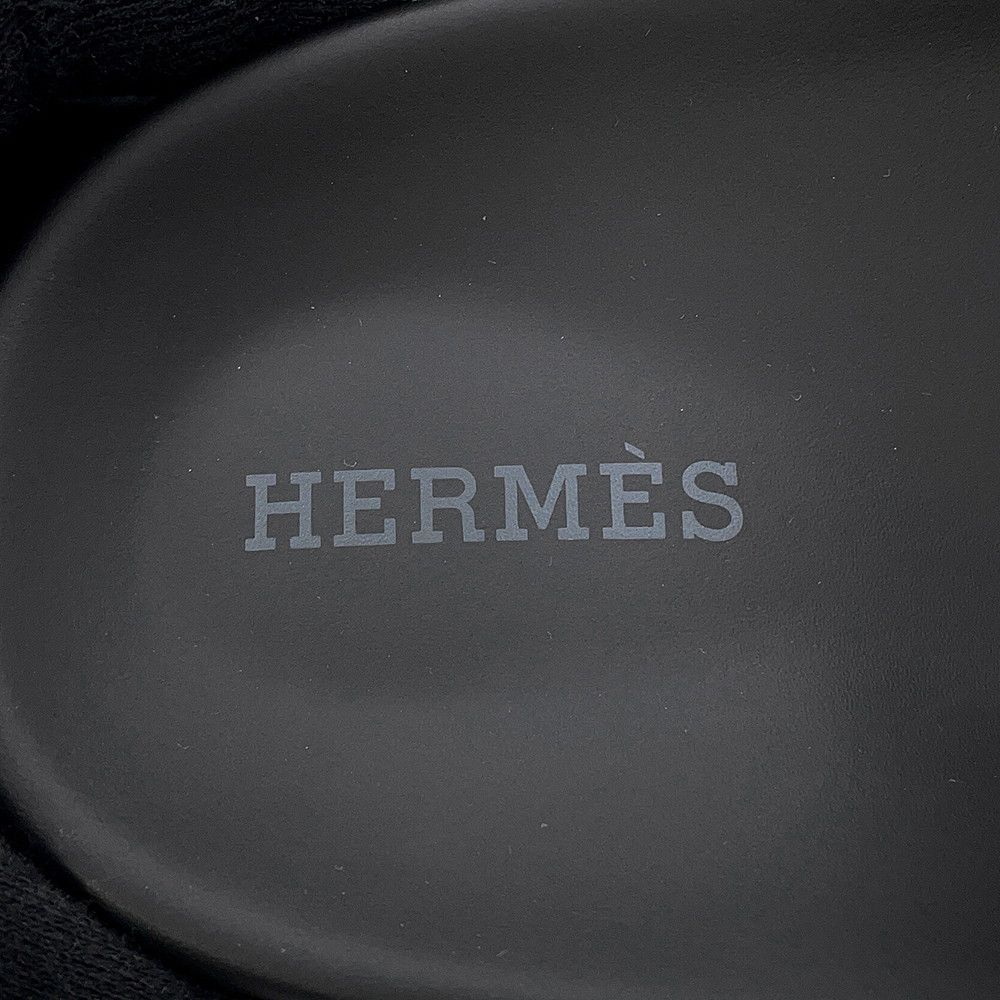 Hermes Sandals Chypre Epsom 37 Shoes Black — view 5
