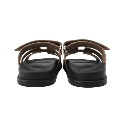 Hermes Sandals Chypre Epsom 37 Shoes Black — view 3
