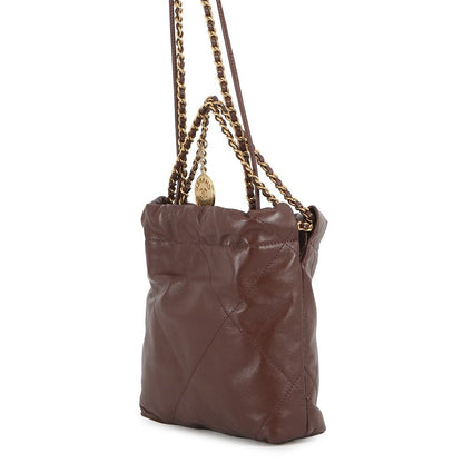 Chanel 22 Mini CC Logo Shiny Calfskin 2-Way Shoulder — view 2