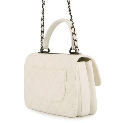 Chanel Handbag CC Logo Quilted Trendy CC Bag 2-Way Chain Shoulder White — view 2