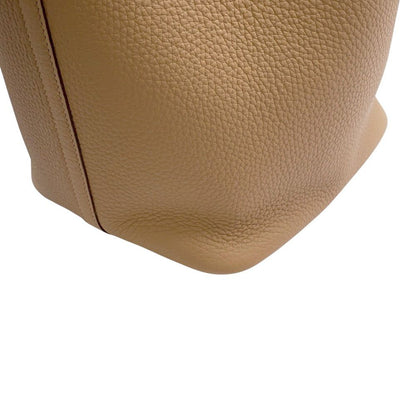 Hermes Handbag Picotin Lock MM Biscuit Silver Taurillon Clemence — view 6