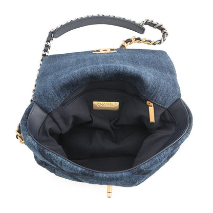 Chanel Chain Shoulder Bag 19 CC Logo Denim 2-Way — view 5