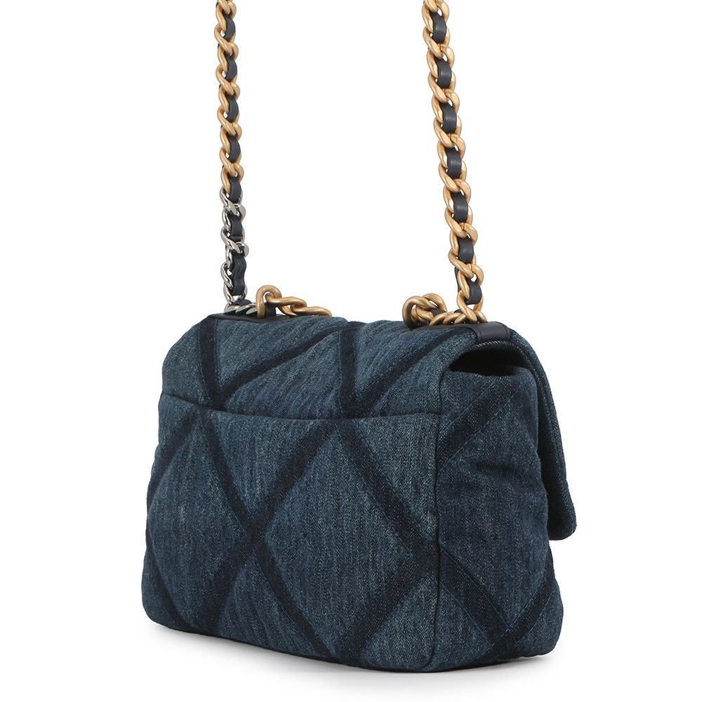 Chanel Chain Shoulder Bag 19 CC Logo Denim 2-Way — view 2