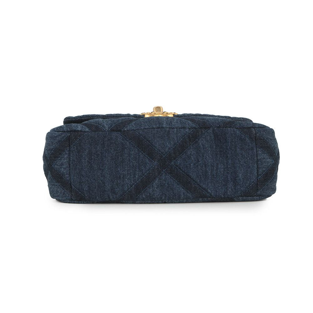 Chanel Chain Shoulder Bag 19 CC Logo Denim 2-Way — view 3