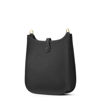 Hermes Evelyne TPM 85 cm Amazon Black Gold Taurillon Clemence Handbag — view 2