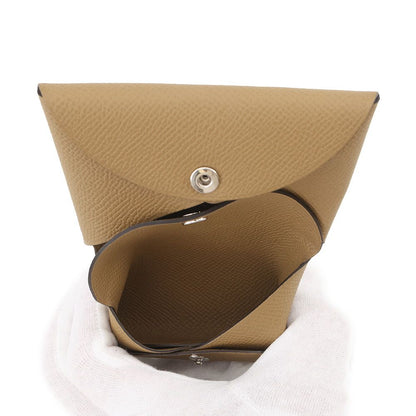 Hermes Coin Case Calvi Duo Dune Silver Epsom — view 5