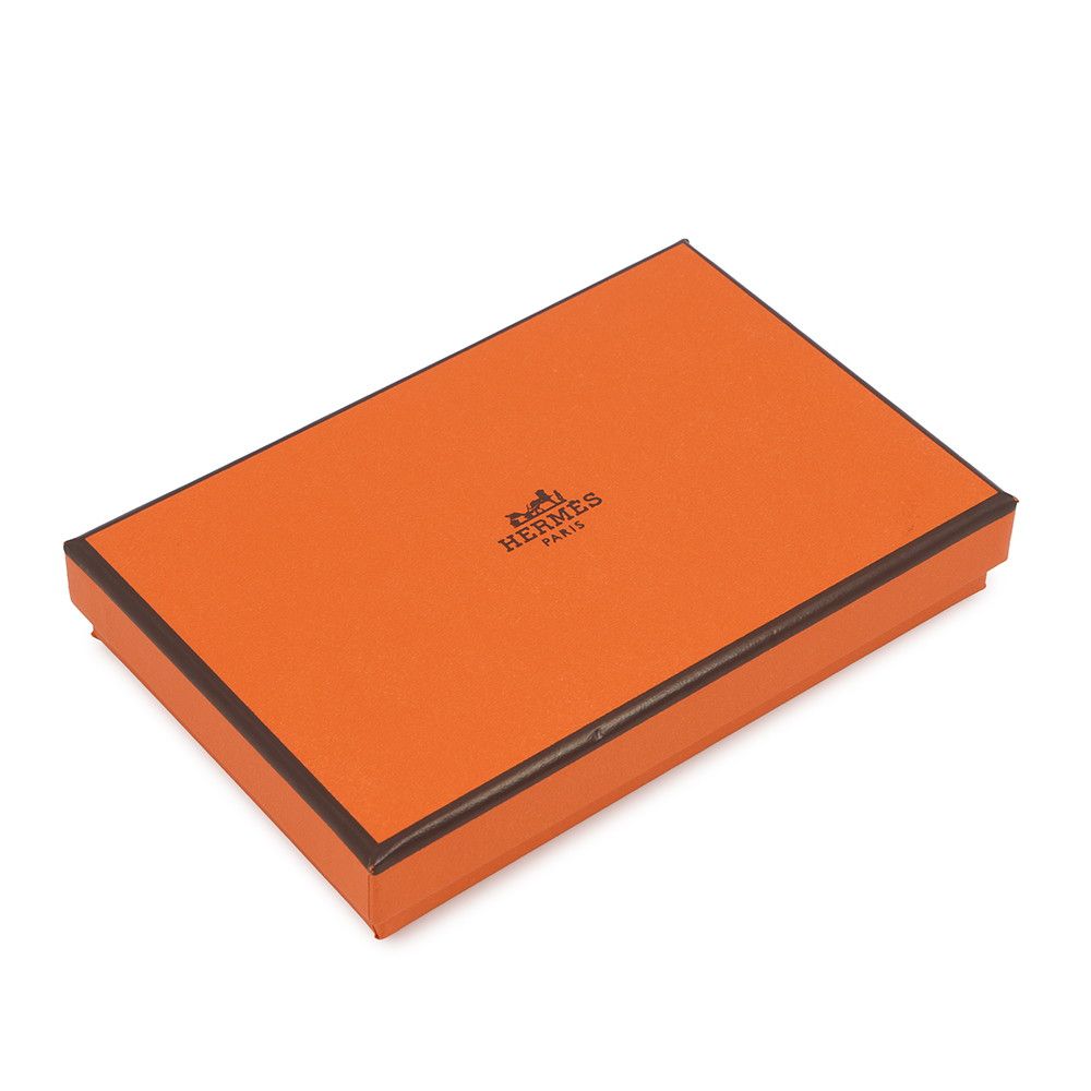 Hermes Coin Case Calvi Duo Dune Silver Epsom — view 8