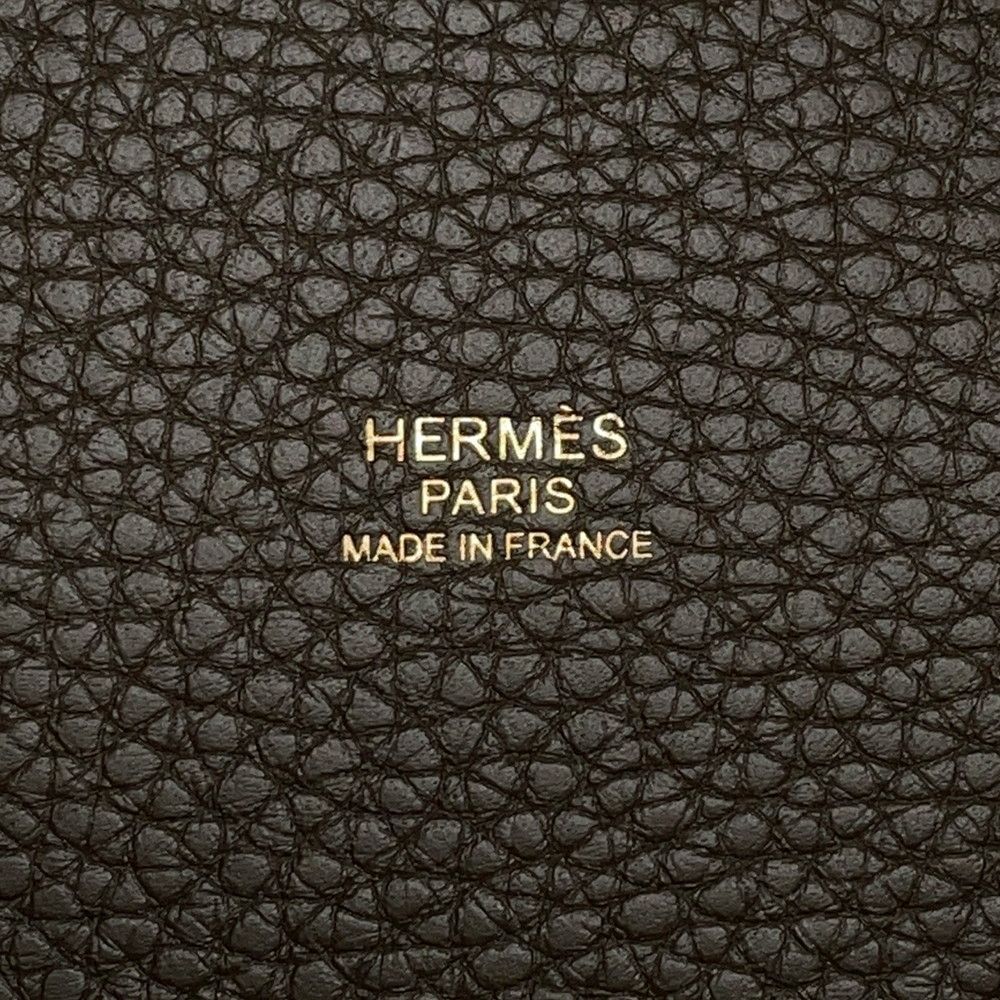 Hermes Handbag Picotin Lock PM Vert Roden Gold Taurillon Clemence — view 6