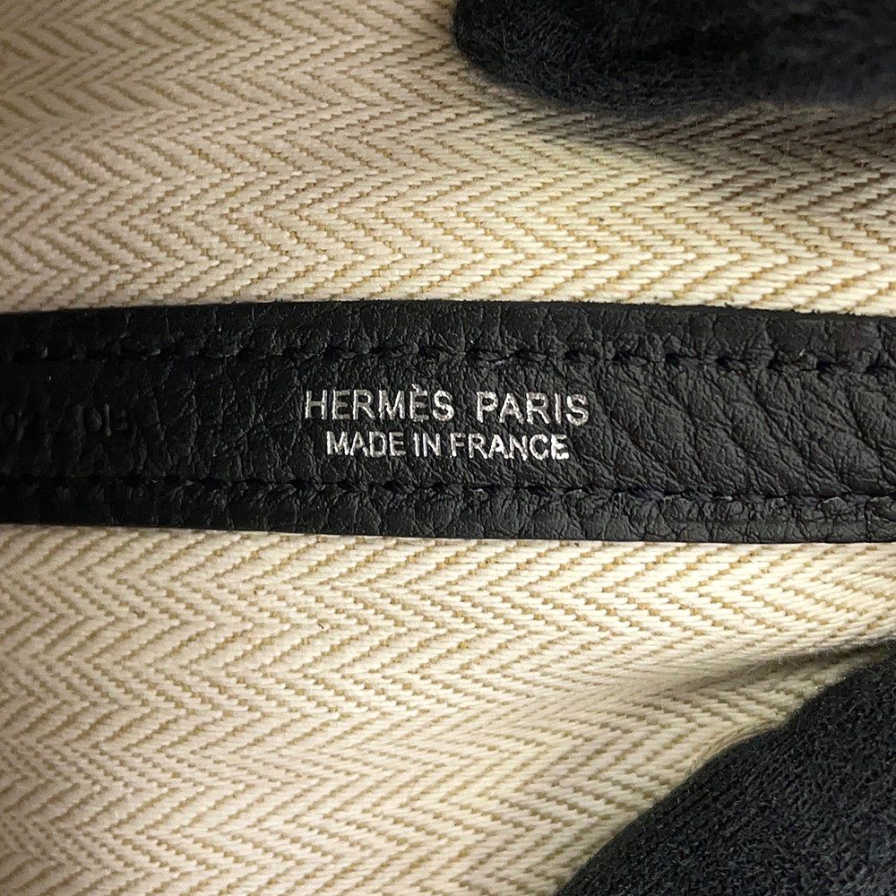 Hermes Tote Garden Party TPM Black Silver Negonda — view 6