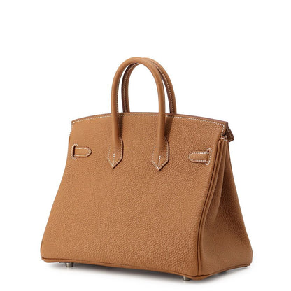 Hermes Birkin 25 Gold Silver Togo Handbag — view 2