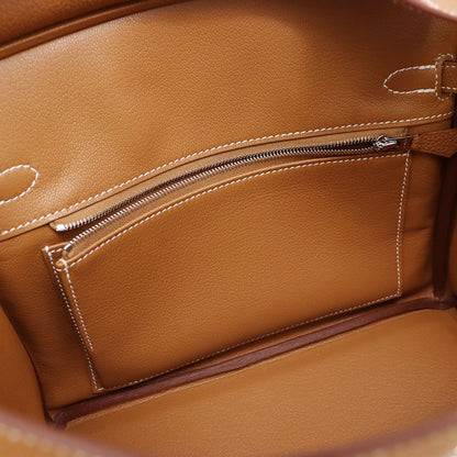 Hermes Birkin 25 Gold Silver Togo Handbag — view 7