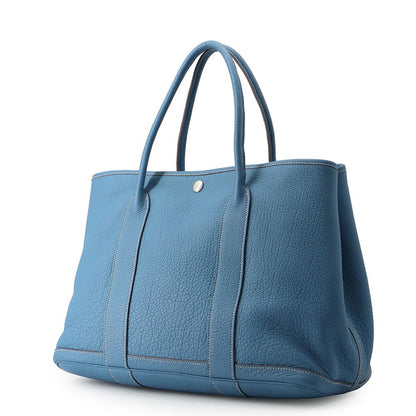 Hermes Tote Garden Party PM Azur Silver Negonda — view 2