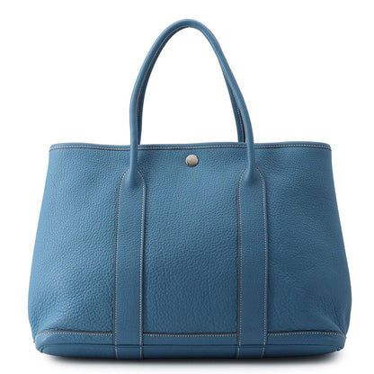 Hermes Tote Garden Party PM Azur Silver Negonda
