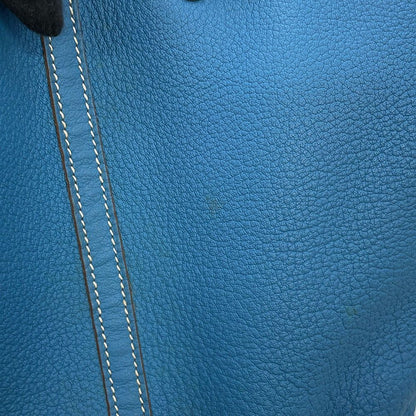 Hermes Tote Garden Party PM Azur Silver Negonda — view 8