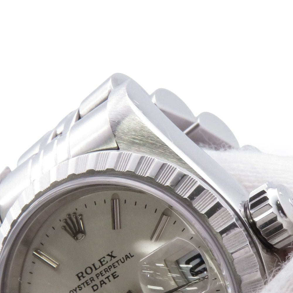 Rolex Oyster Perpetual Date No Watch Silver Dial — view 4