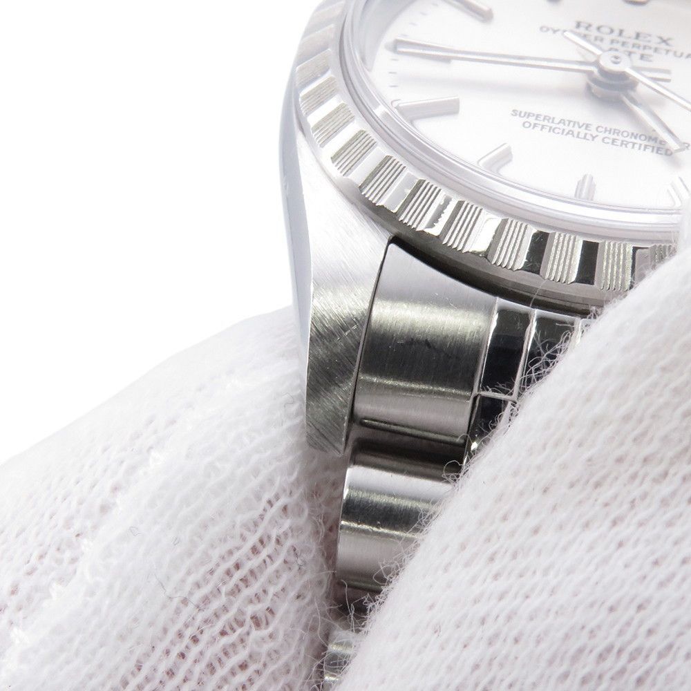 Rolex Oyster Perpetual Date No Watch Silver Dial — view 5