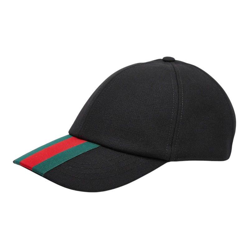Gucci Webstripe Cap Baseball L 59 cm Black Multicolor Wool 1 — view 2