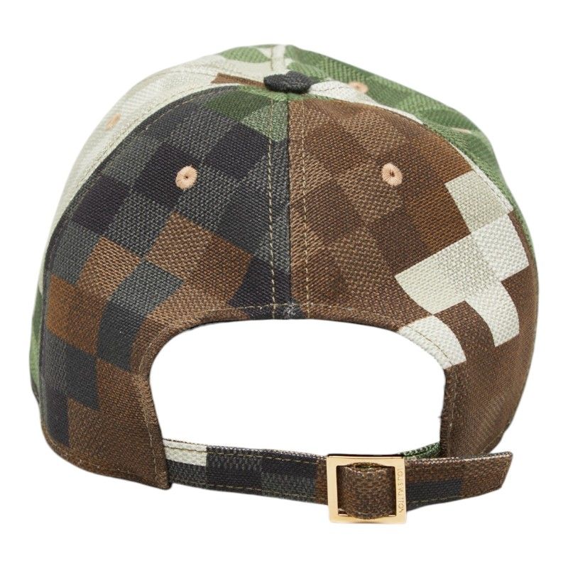 Louis Vuitton Damoflage Cap Baseball Cap Green Multicolor Cotton 1 — view 3