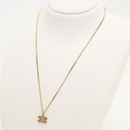 Celine Rhinestone Triomphe Necklace Metal — view 5