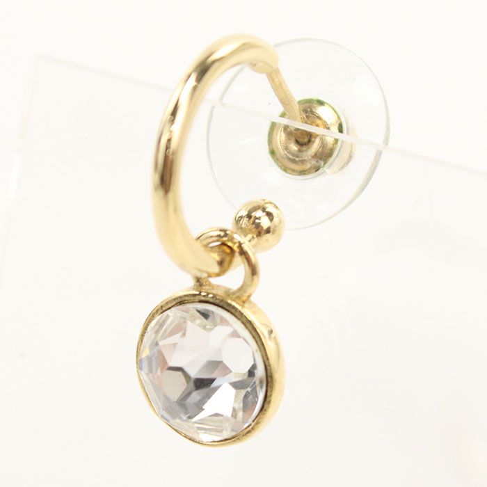 Miu Miu Miu Rhinestone Earrings Metal — view 5