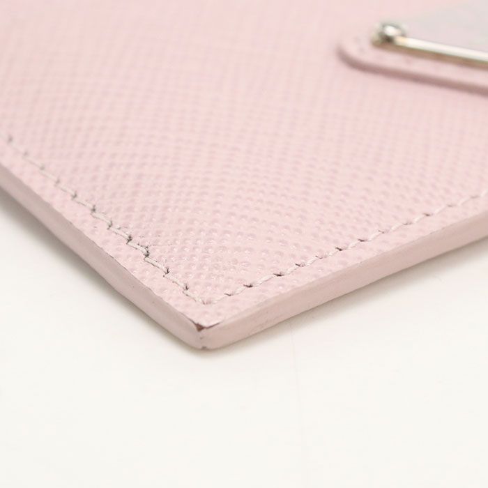 Prada Card Holder Saffiano Triangle Case Leather — view 5