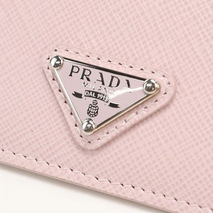 Prada Card Holder Saffiano Triangle Case Leather — view 4